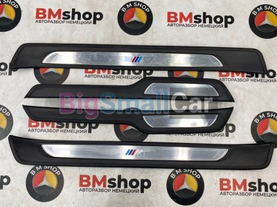 Накладка на порог BMW 335i 2008 E90 N54B30A 51477907151 - купить Александровке