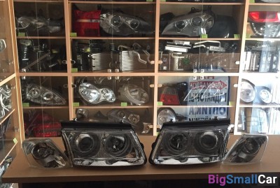 Фары Фольксваген Пассат Тюнинг с линзой и диодами склад16 - купить Александровке