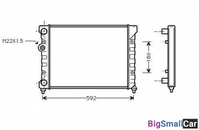 Радиатор охлаждения termal 545187JP - купить Александровке