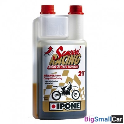 Масло моторное IPONE 2T Rasing Samurai (клубника) 1L 800090