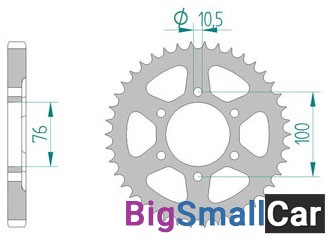 Звезда ведомая AFAM 14901-42 (JTR827.42) - купить Александровке