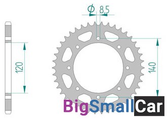 Звезда ведомая AFAM 16600-46 (JTR487.46) - купить Александровке