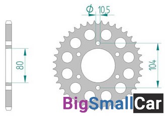 Звезда ведомая AFAM 17606-39  520 (JTR1478.39) - купить Александровке