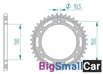 Звезда ведомая AFAM 10501-46 (JTR245/3.46) - купить Александровке