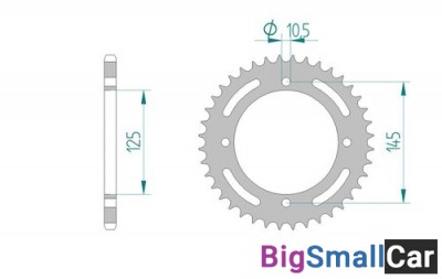 Звезда ведомая AFAM 12505-46 (JTR857.46) - купить Александровке