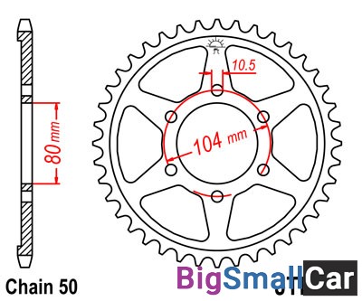 Звезда ведомая JT JTR488.43 - купить Александровке