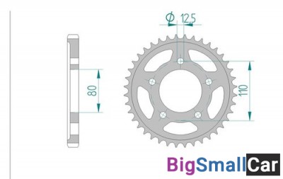 Звезда ведомая AFAM 86600-43 (JTR2010.43) - купить Александровке