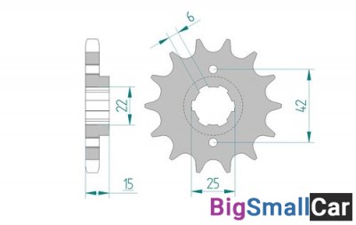 Звезда ведущая AFAM 20402-16 (JTF292.16) - купить Александровке
