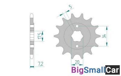 Звезда ведущая AFAM 20305-13 (JTF327.13) - купить Александровке