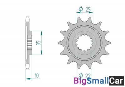 Звезда ведущая AFAM 94604-15 MV AGUSTA - купить Александровке