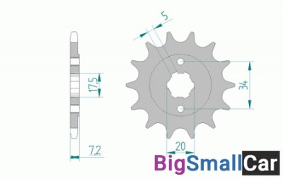 Звезда ведущая AFAM 20305-15 (JTF327.15) - купить Александровке