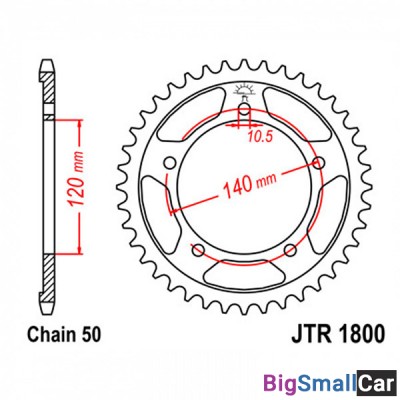 Звезда ведомая JT JTR1800.46 - купить Александровке