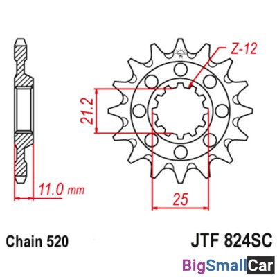 Звезда ведущая JT JTF824.13SC - купить Александровке