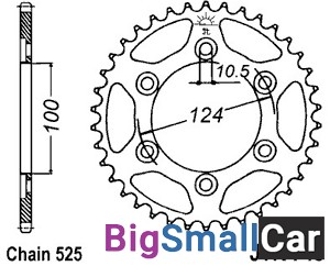 Звезда ведомая JT JTR745.38 - купить Александровке