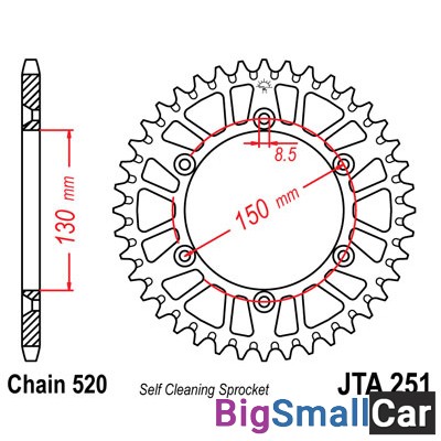 Звезда ведомая JT JTA251.48 - купить Александровке