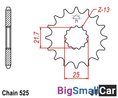 Звезда ведущая JT JTF520.15RB - купить Александровке