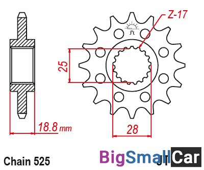 Звезда ведущая JT JTF405.20 - купить Александровке