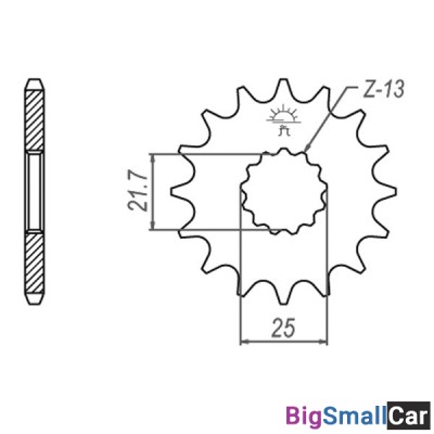 Звезда ведущая JT JTF520.17RB - купить Александровке