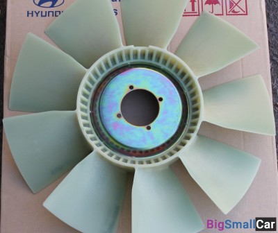 Крыльчатка вентилятора Hyundai HD120 0K87T15141A - купить Александровке