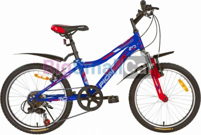 Горные велосипеды PIONEER RANGER 20/11 blue-red-silver - купить Александровке